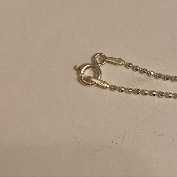 NECKLACE AGI STERLING SILVER BALL CHAIN 20” MABE BLISTER PEARL DRUZY ENHANCER - Picture 9 of 11